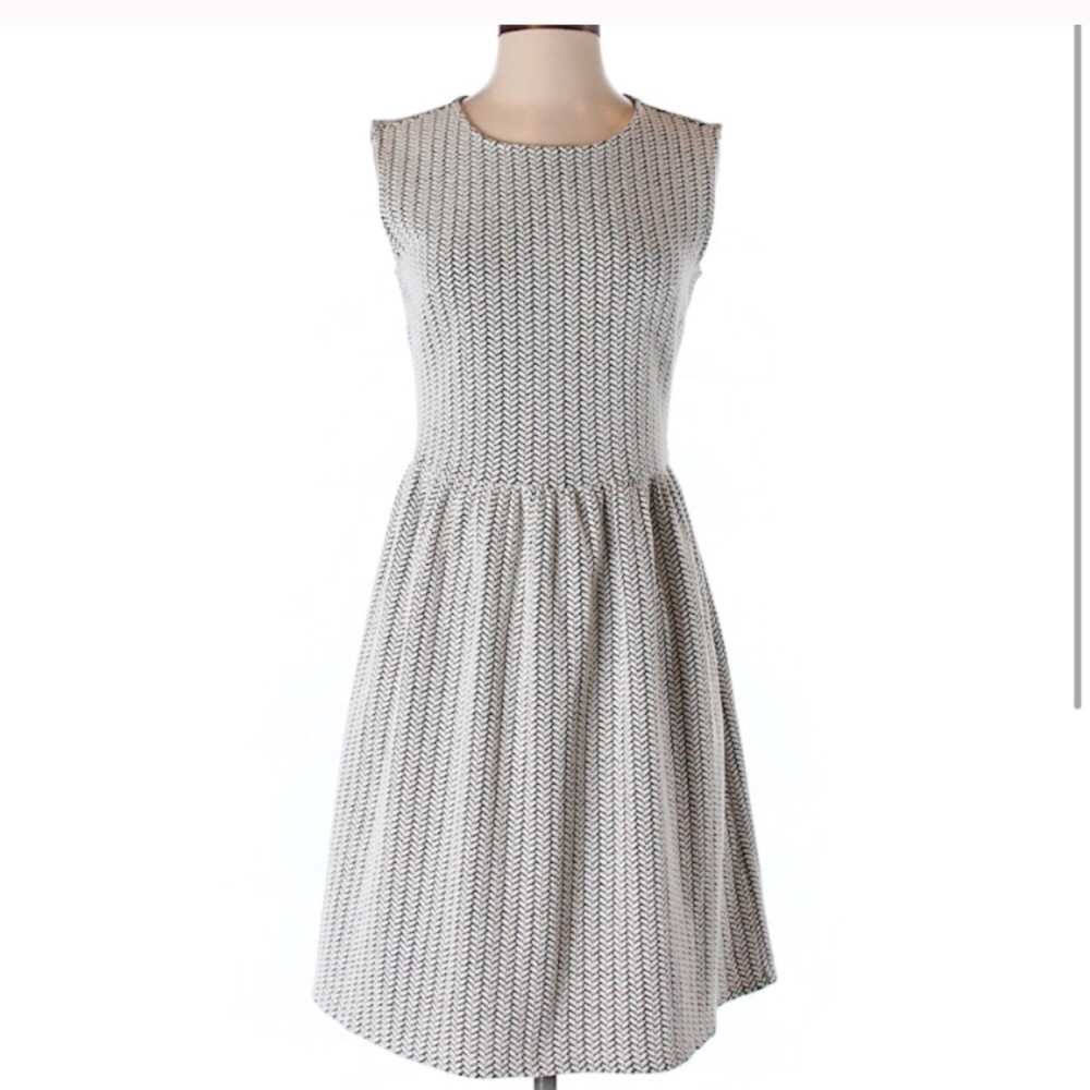 Loft | Chevron Jacquard Skirt Dress